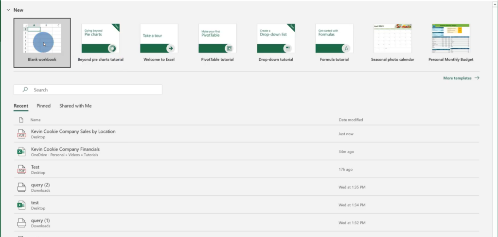 Open Microsoft Excel